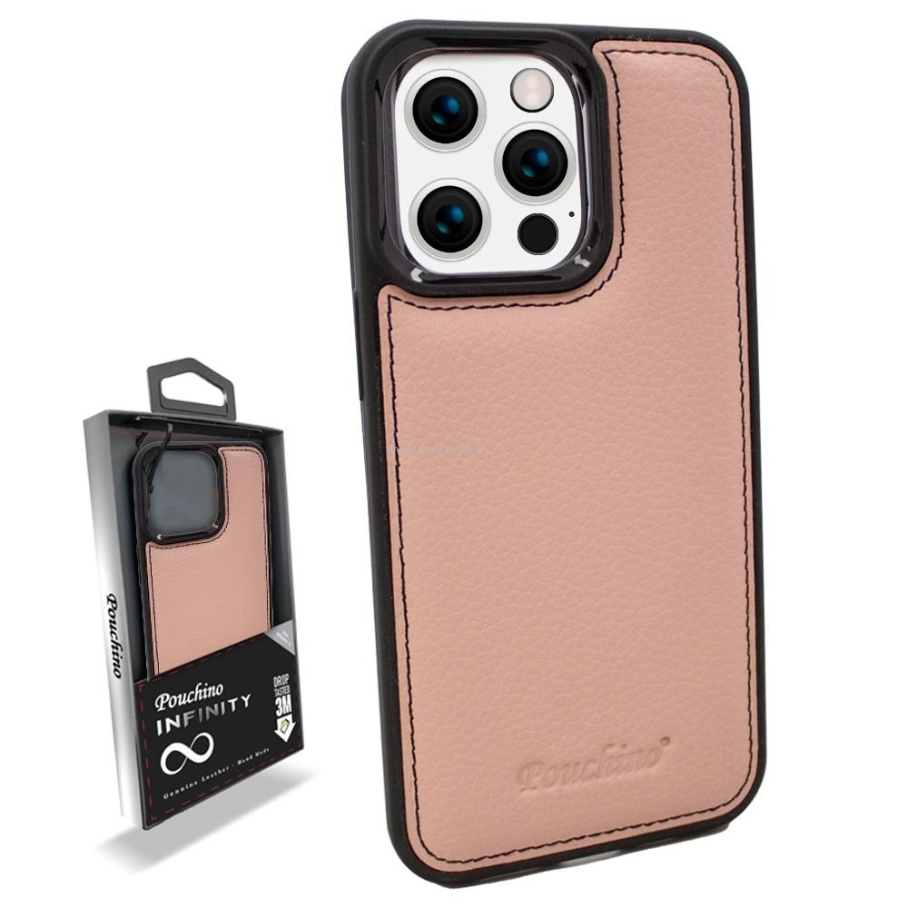 כיסוי עור אמיתי לאייפון 13 מסדרת Pouchino Infinity – תמונה 2