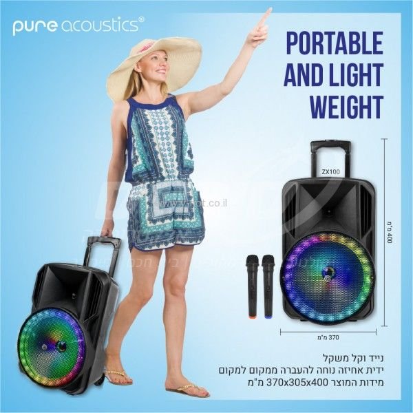 בידורית <b> ”12 PURE ACOUSTICS ZX-200 </b> – תמונה 3