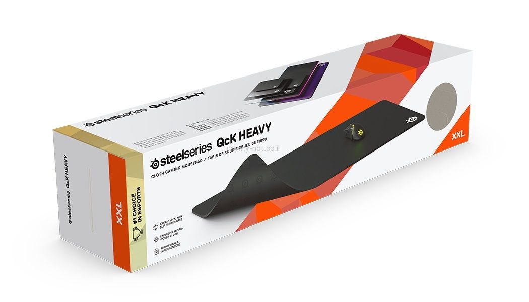 משטח לעכבר בעל מרקם עבה במיוחד - SteelSeries Heavy QCK XXL – תמונה 3