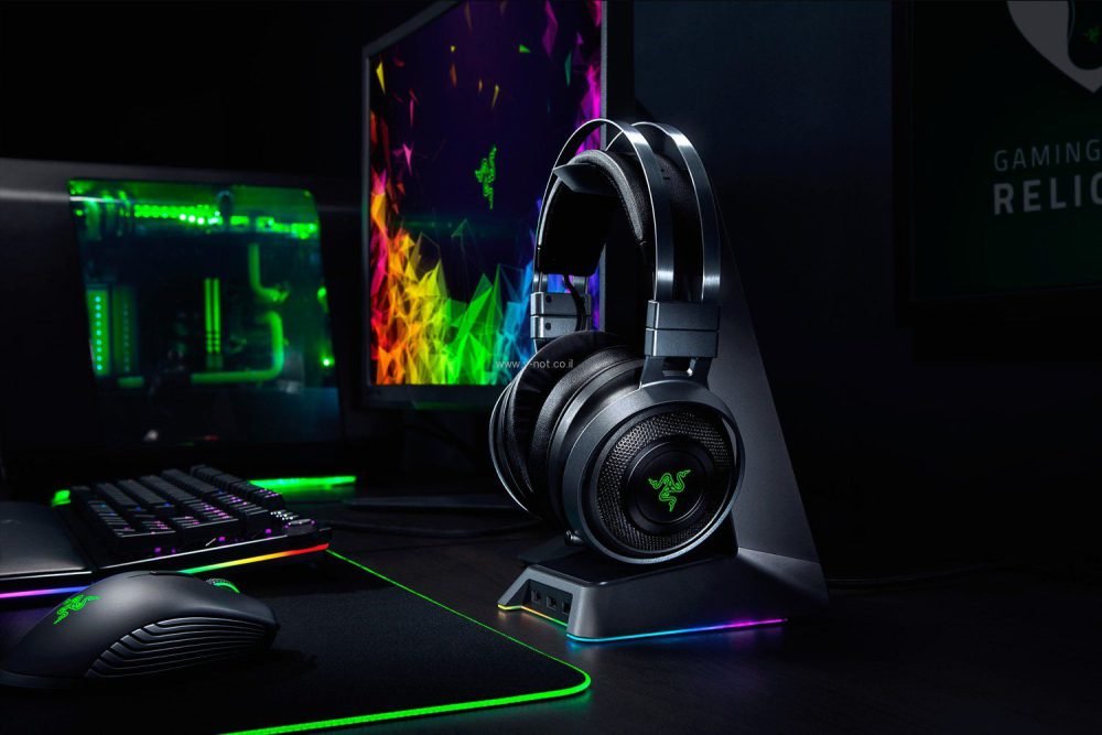 אוזניות גיימינג אלחוטיות RAZER Nari Ultimate - HyperSense עבור PC