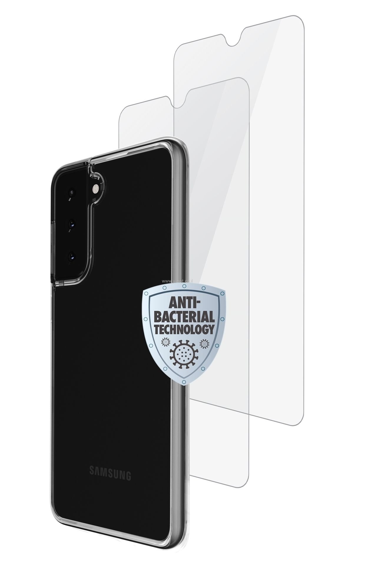 סט כיסוי ומגן מסך SKECH Crystal לגלקסי S21 Plus - שקוף