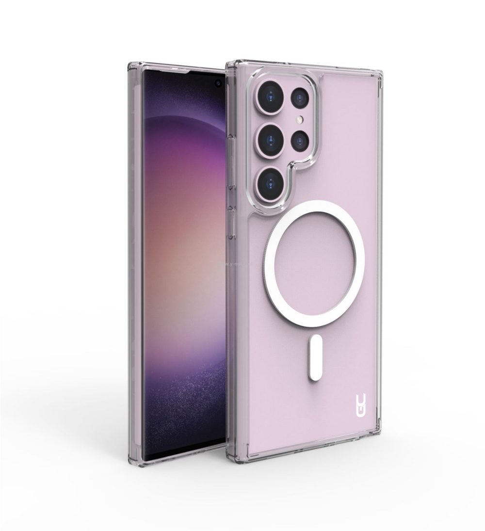 מגן  גלקסי שקוף מסגרת  <b>S24</b> דגם Grip case Crystal <b>Magsafe </b>