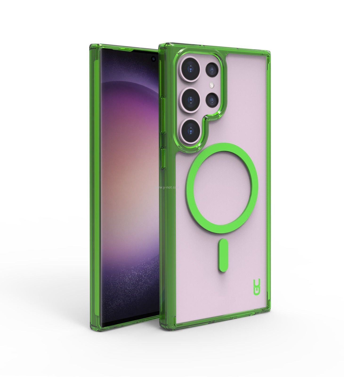 מגן גלקסי שקוף מסגרת <b>S24 ULTRA </b> דגם Grip case Crystal <b>Magsafe </b> – תמונה 3