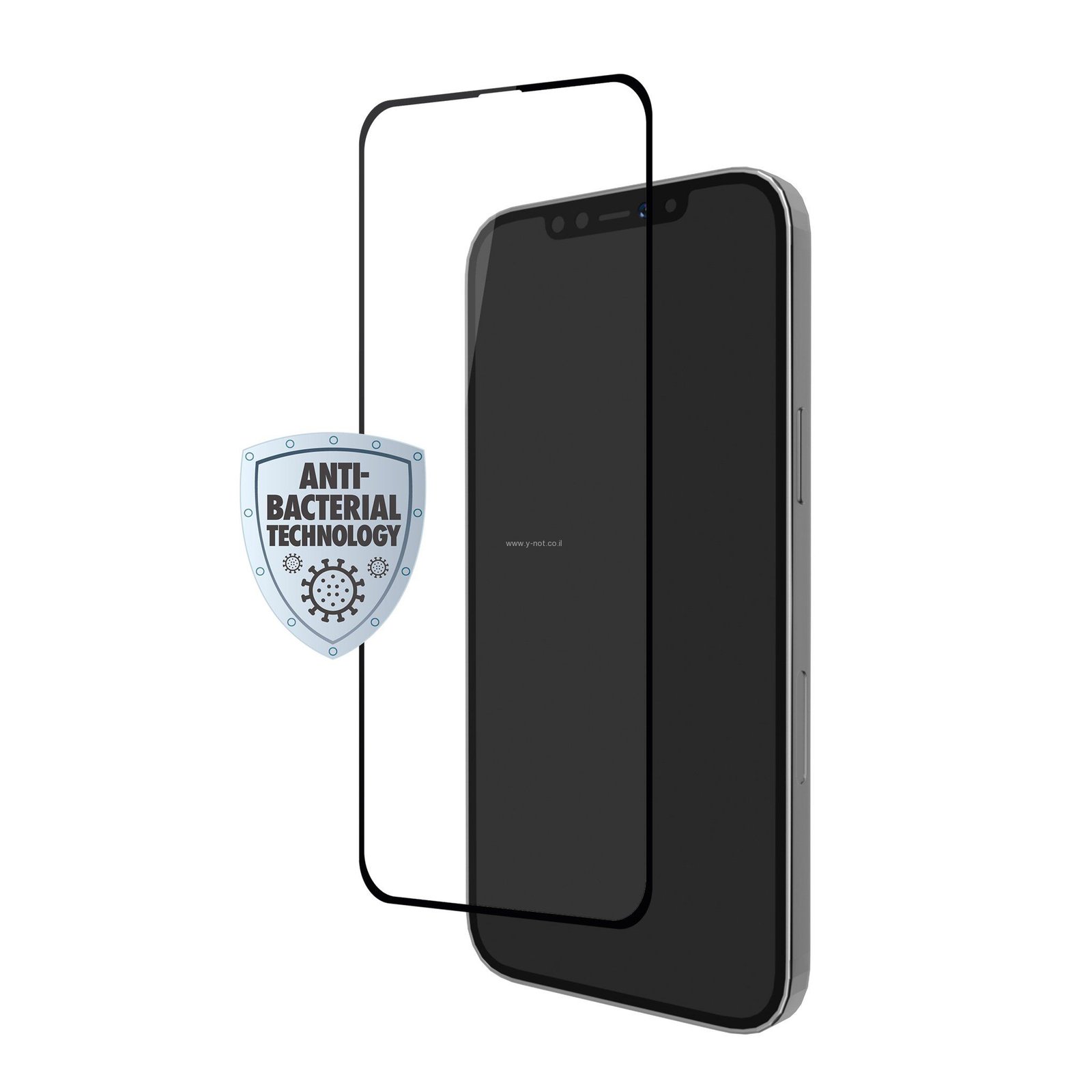 מגן זכוכית SKECH לאייפון iPhone 13 <b>PRO MAX </b>דגם Frontier - BLACK