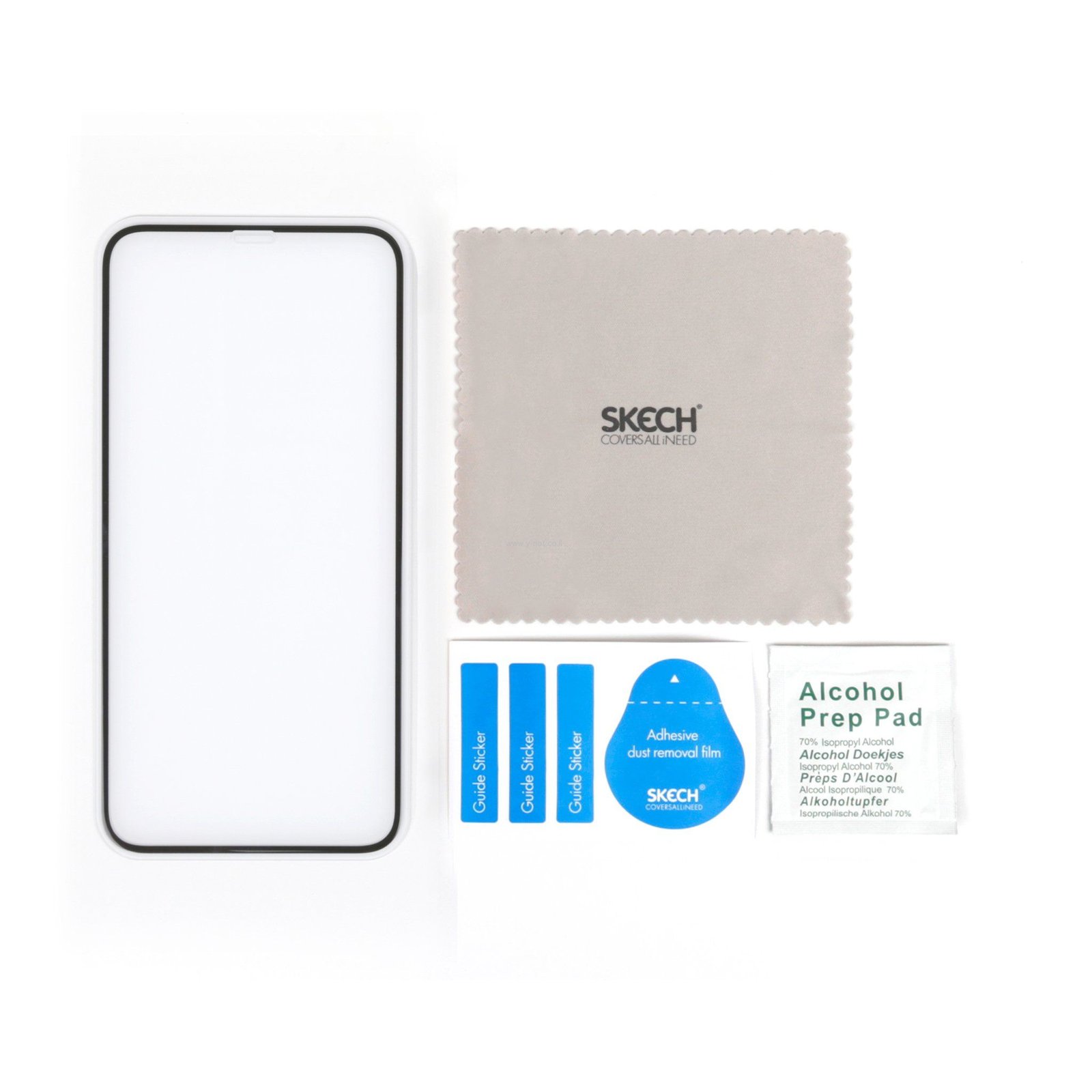 מגן זכוכית SKECH לאייפון iPhone 13 / 13 PRO דגם Frontier - BLACK – תמונה 2