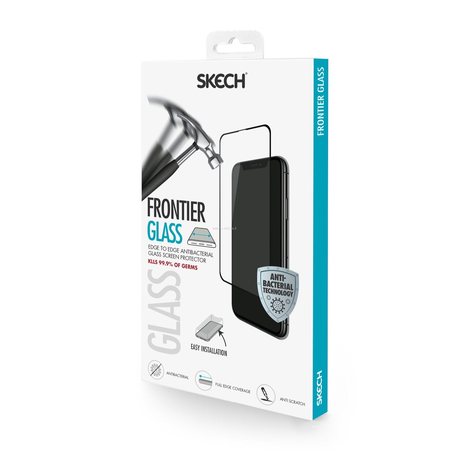 מגן זכוכית SKECH לאייפון iPhone 13 / 13 PRO דגם Frontier - BLACK – תמונה 3