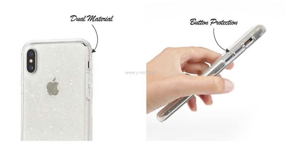 כיסוי לאייפון iPhone 12 <b>PRO MAX </b>דגם  Skech Matrix Sparkle שקוף נצנץ