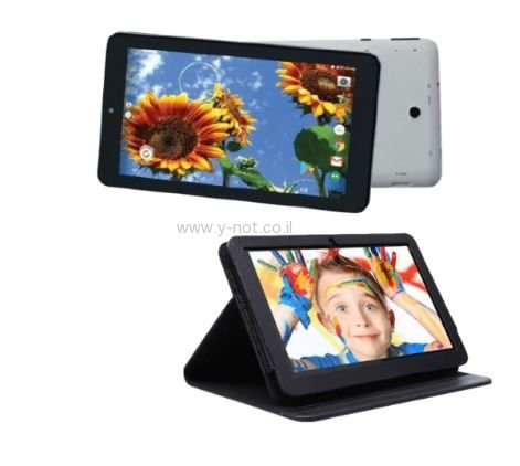 חבילה משולבת הכוללת טאבלט SL721 וכיסוי + מעמד מותאמים