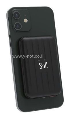 Alternative view of מטען נייד SOL Wireless PD 5000mAh סול כולל טעינה אלחוטית.