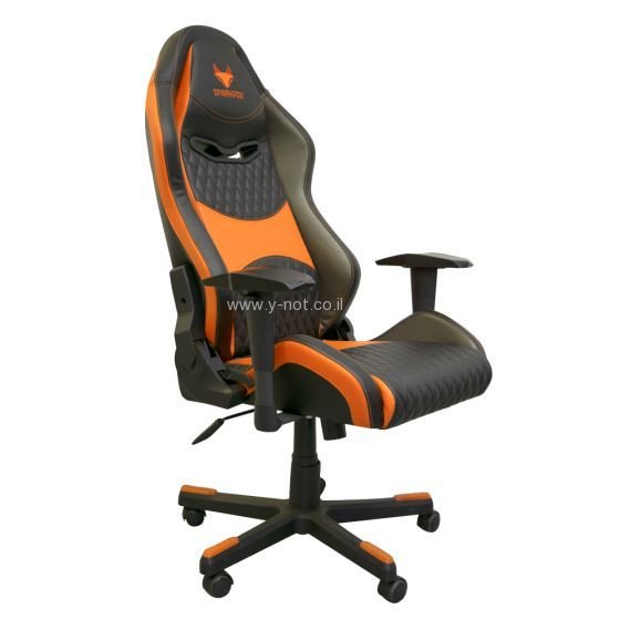 מושב כסא גיימינג SPARKFOX בטקסטורת מעויינים