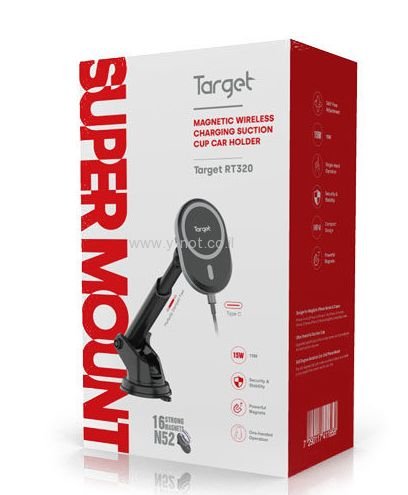 Alternative view of מעמד טעינה אלחוטית Magsafe  לדשבורד / לשמשה  TARGET TR-320 15W