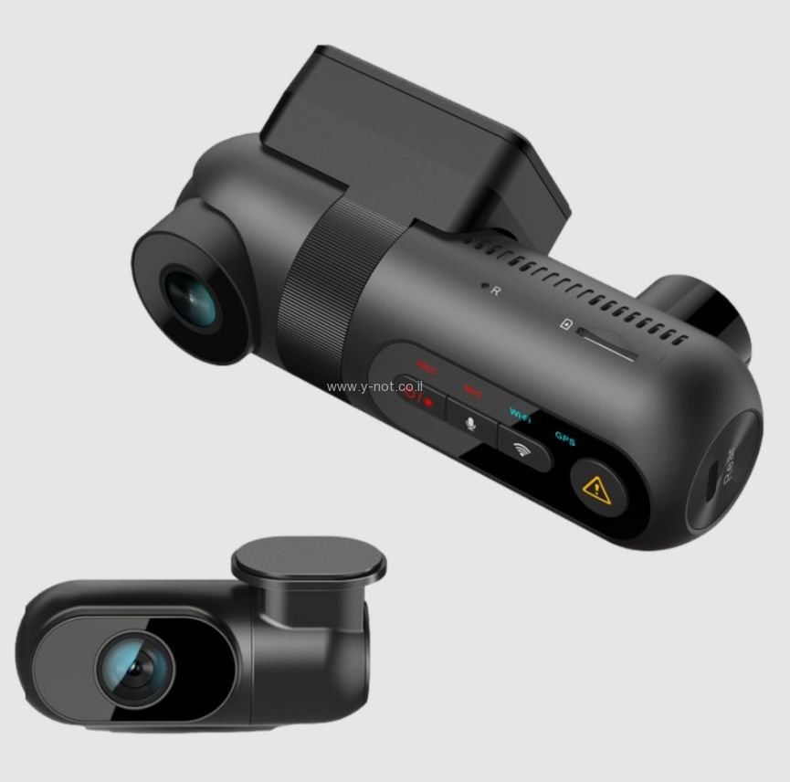 מצלמת דרך VIOFO T130 3CH קדמי + פנים + אחורי