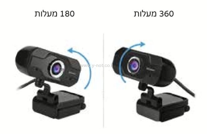 מצלמת רשת מתכווננת עם מיקרופון מובנה באיכות Uni Web10 Full HD – תמונה 2