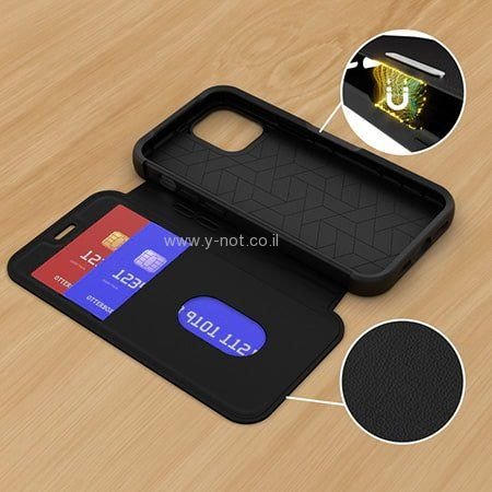 מגן ארנק לאייפון 13 - יוקרתי מעור אמיתי - Otterbox Strada – תמונה 4