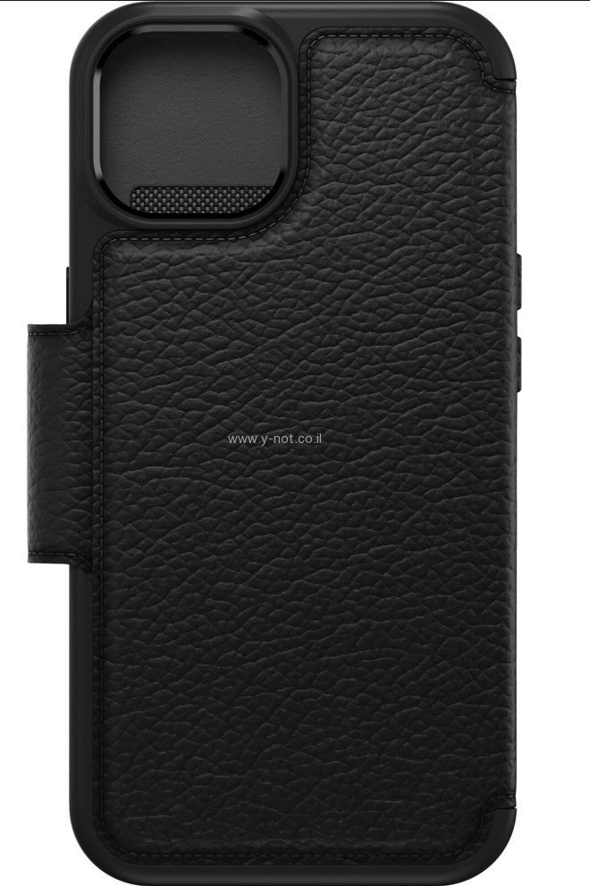 מגן ארנק לאייפון 15 - יוקרתי מעור אמיתי - Otterbox Strada -  כולל מג סייף