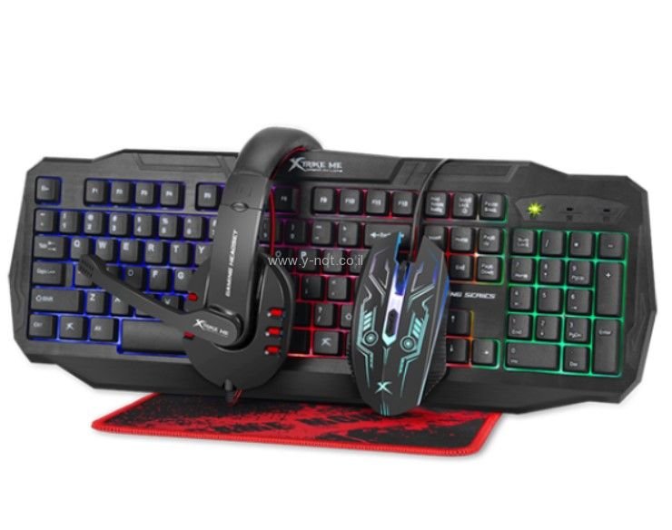 קיט גיימינג <b>מקלדת גיימרים ועכבר </b>דגם CM406 - מבית XTRIKE