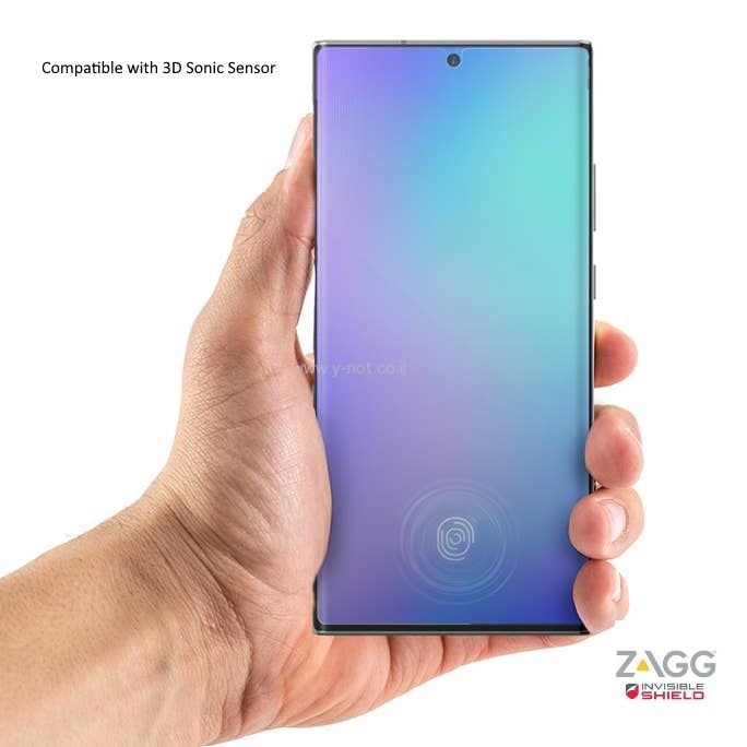 מגן מסך לגלקסי נוט 10 Galaxy Note - דגם ZAGG InvisibleShield – תמונה 3