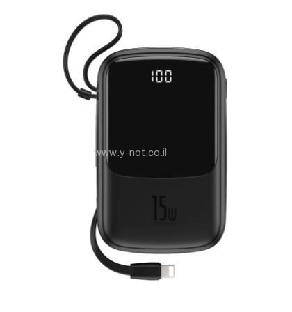 סוללה ניידת 10000 Baseus  עם כבל TYPE -C