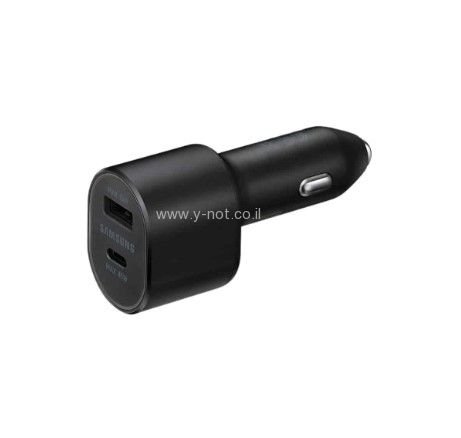 מטען רכב מהיר מקורי לסמסונג גלקסי עם 2 יציאות  Samsung 45w