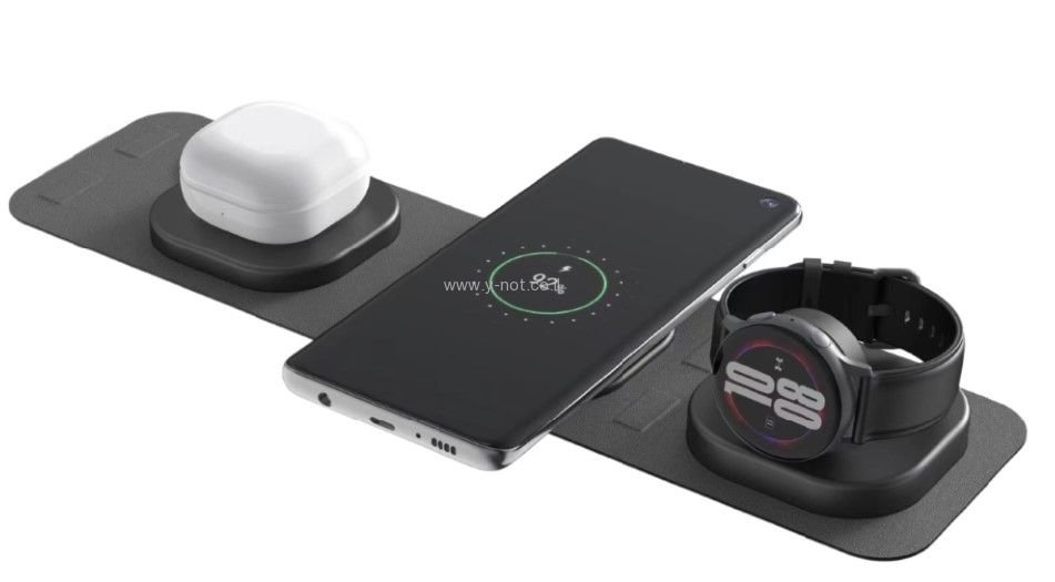 <b> מטען אלחוטי מתקפל 3 ב-1 למוצרי אנדרואיד </b> מבית Essentials – תמונה 3