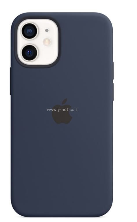 כיסוי סיליקון לאייפון 12 <b>מיני </b> עם iPhone 12 mini MagSafe -  מוצר מקורי APPLE