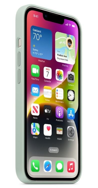 כיסוי סיליקון לאייפון 14 עם iPhone 14 MagSafe - מוצר מקורי APPLE – תמונה 7