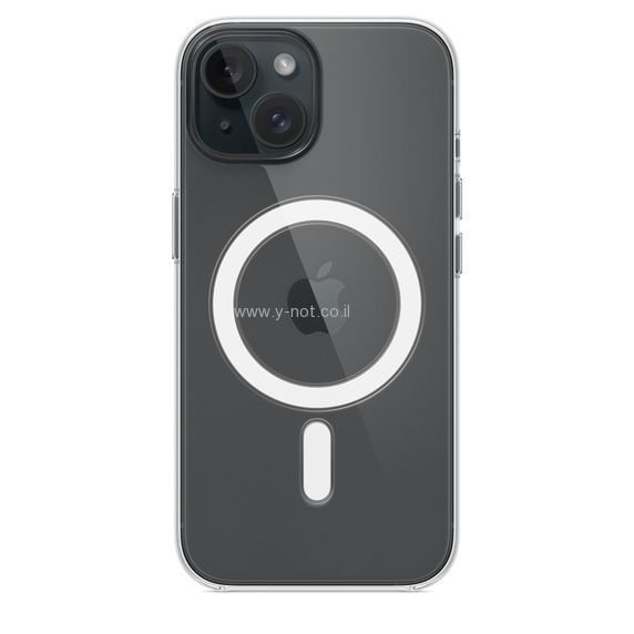 כיסוי שקוף לאייפון   <b>15</b> עם  MagSafe  מוצר מקורי APPLE