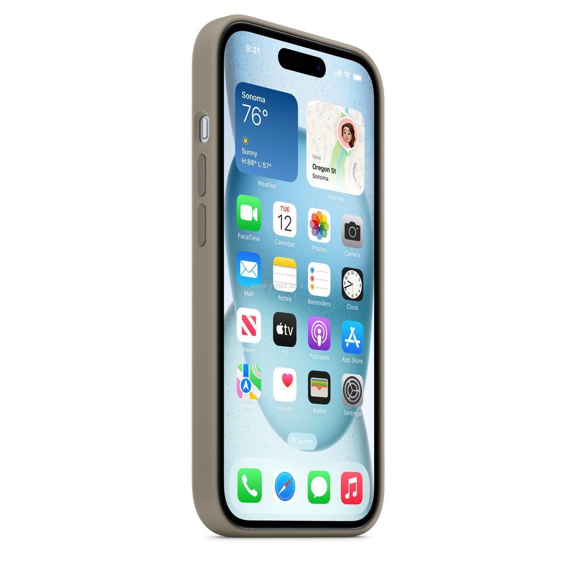 כיסוי סיליקון לאייפון 15 עם iPhone 15 MagSafe - מוצר מקורי APPLE – תמונה 4