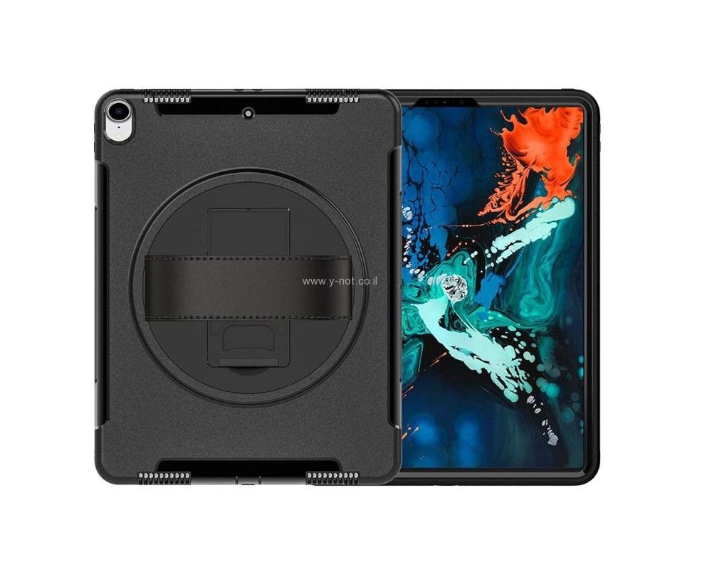 מגן קומבו לאייפד פרו 12.9 <b>2021  ,  דור 5</b>  - שלושה חלקים חזק במיוחד GRIP SHIELD
