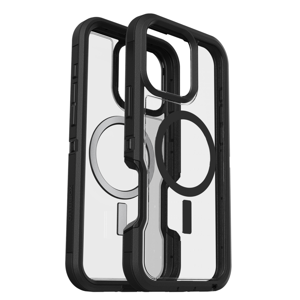 כיסוי לאייפון <b> 16 pro max </b> דיפנדר Otterbox Defender XT iPhone - שקוף שחור