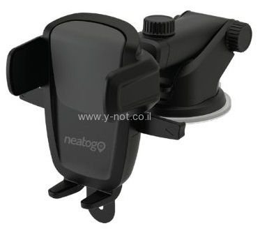מעמד / מתקן לסלולארי מגנטי לרכב  - חזק מאוד! -  NEATOGO דגם PRIME