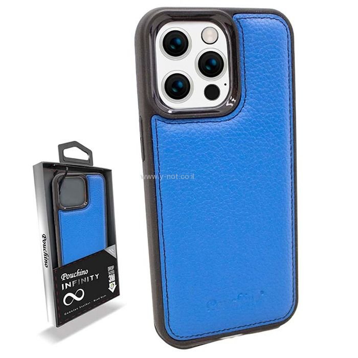 כיסוי עור אמיתי לאייפון 13 פרו מסדרת Pouchino Infinity – תמונה 5