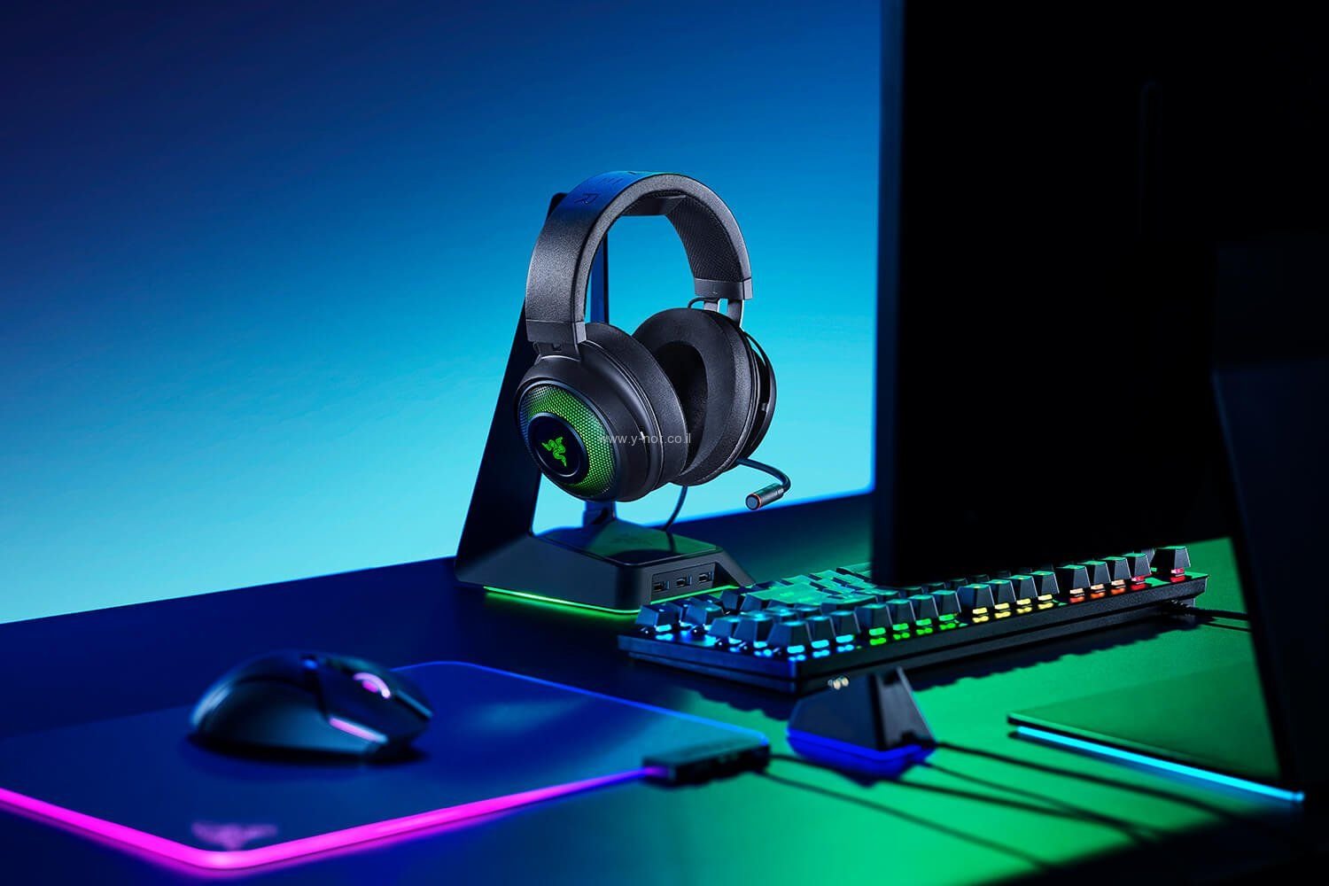 אוזניות אלחוטיות RAZER Kraken Ultimate USB ANC - עם סינון רעשים אקטיבי – תמונה 2