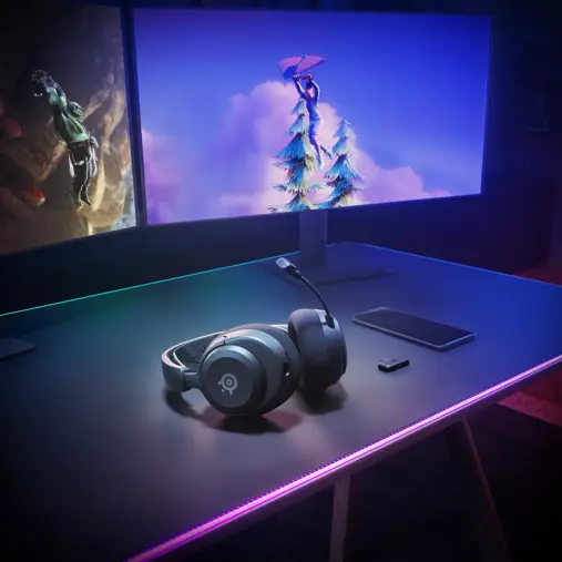 אוזניות גיימינג קלות משקל<b> Arctis Nova 5 </b אוזניות גיימינג קלות משקל - צבע שחור – תמונה 2