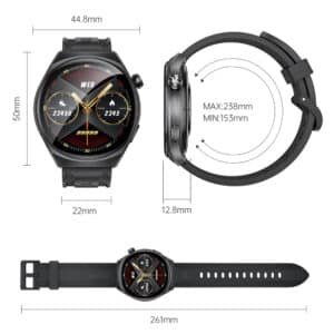 Alternative view of שעון חכם KUMI GW6 בצבעים : אפור / שחור / כחול