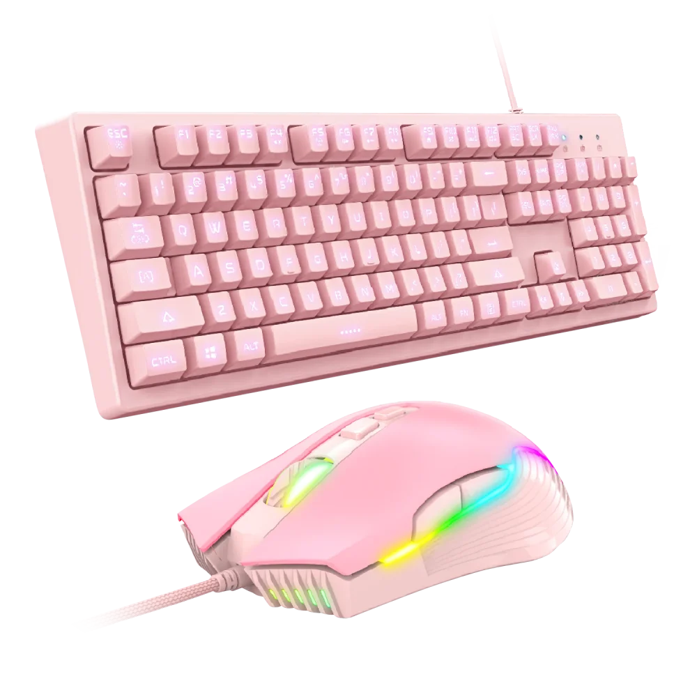 סט מקלדת ועכבר  G25/CW905 PINK ONIKUMA