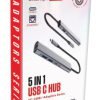 מתאם 5in 1  USB C Hub - צבע כסוף
