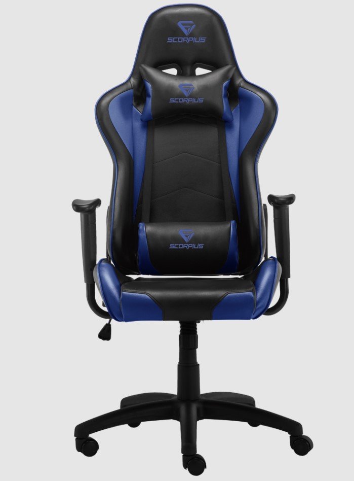 מושב גיימינג SCORPIUS GAMER BLUE - צבע כחול