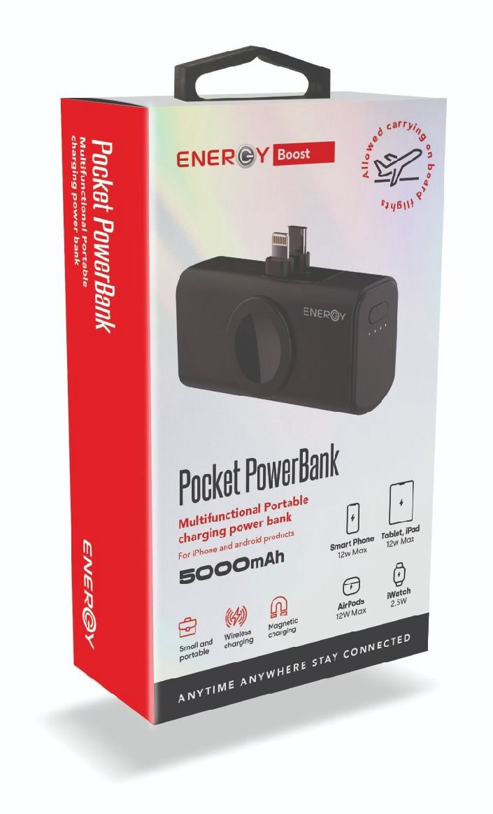 Alternative view of סוללת גיבוי / מטען נייד ENERGY P6 5000mAh