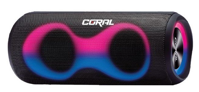 רמקול אלחוטי - CORAL WAVE L300 עם תאורה מתחלפת.