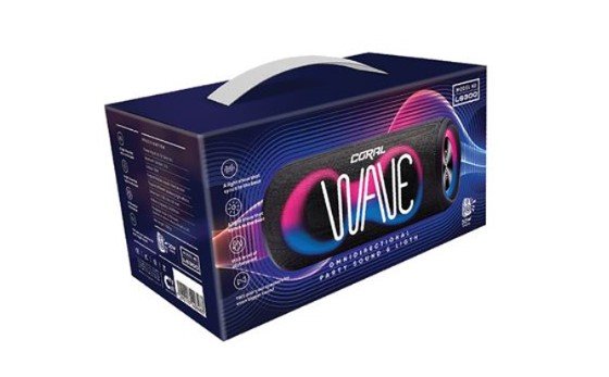 Alternative view of רמקול אלחוטי - CORAL WAVE L300 עם תאורה מתחלפת.