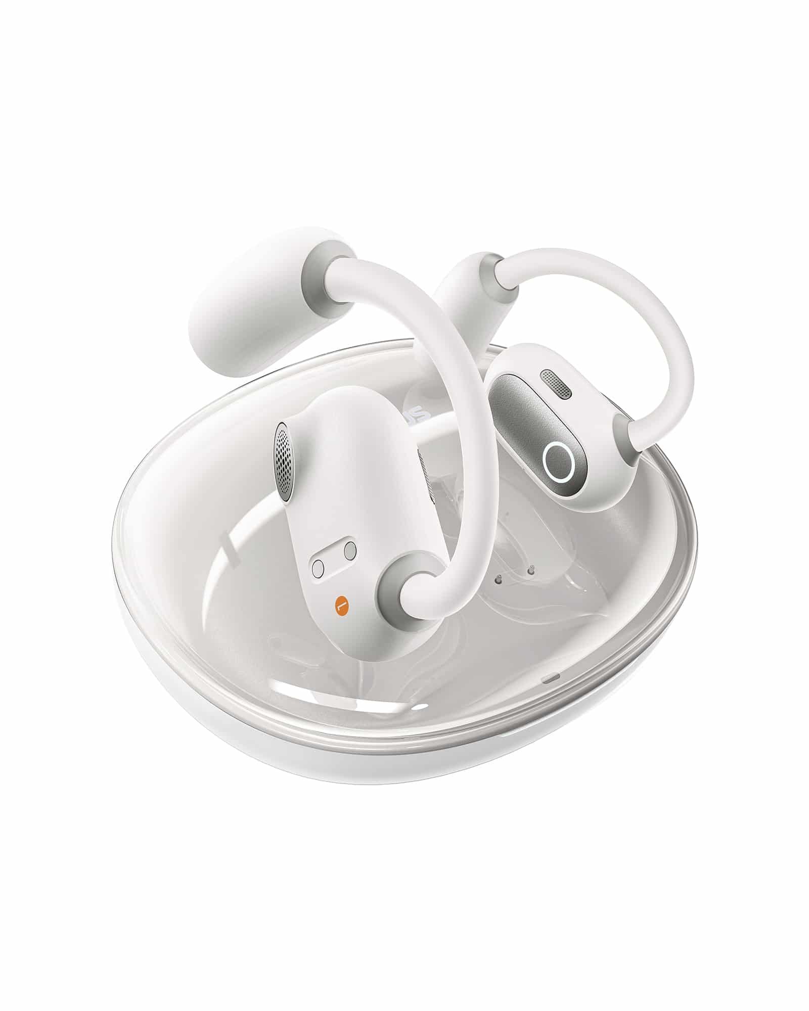 אוזניות אלחוטיות Baseus Eli Sport 1 Open-Ear TWS Earbuds צבע: / שחור / לבן – תמונה 4
