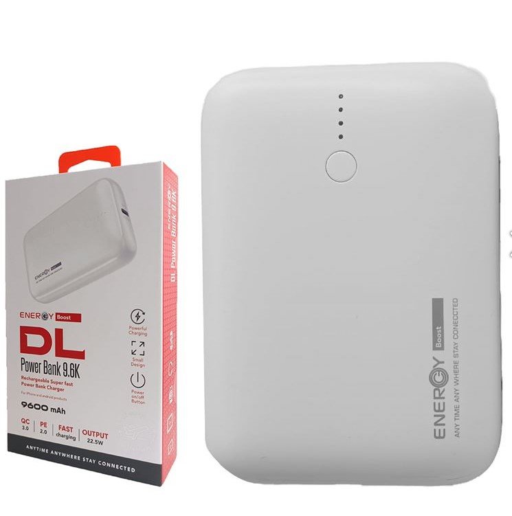 סוללת גיבוי / מטען ניידDL ENERGY Power Bank 9.6K שחור / לבן – תמונה 4