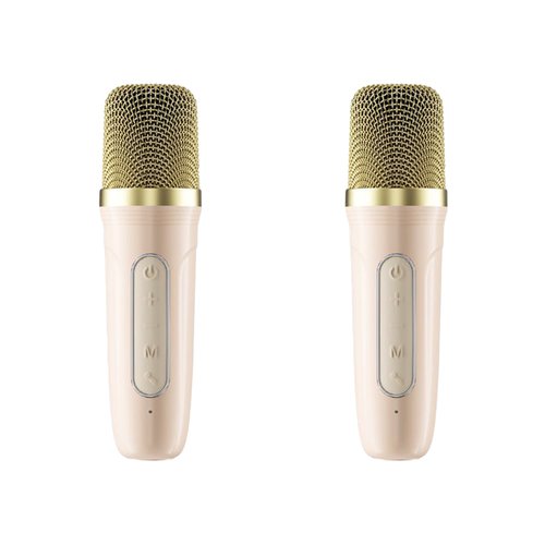 רמקול קריוקי <b> Monster Airfree GK600 RGB </b> קומפקטי עם 2 מיקרופונים שחור / קרם – תמונה 6