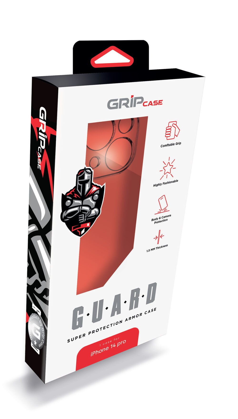 Alternative view of מגן לאייפון לאייפון <b>16</b> GRIP GUARD - שקוף