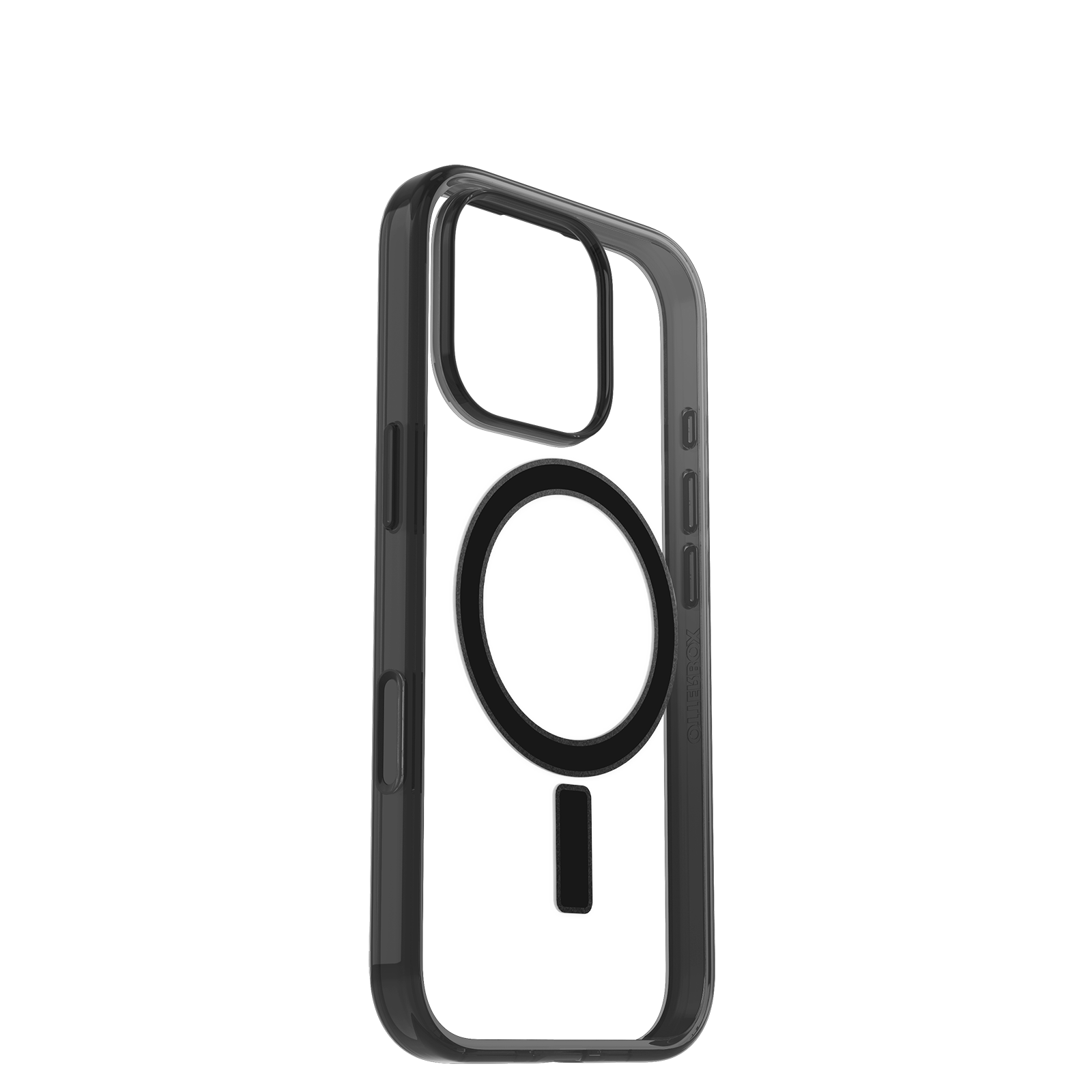 כיסוי לאייפון <b> 16 pro max </b> דגם MagSafe OTTERBOX React - שקוף שחור – תמונה 4