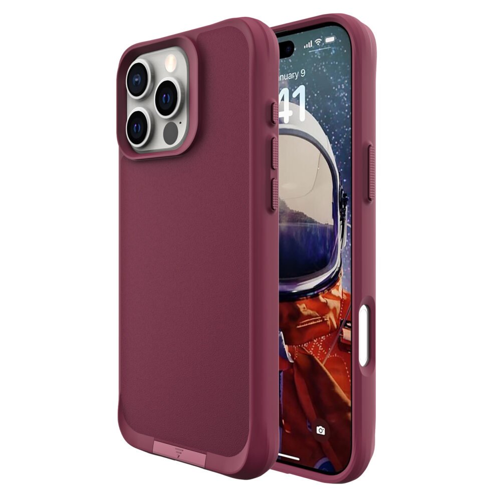 Alternative view of כיסוי לאייפון <b> 16 pro max</b> עם חיבור MagSafe כולל סטנד מתכת יציב מבית GRIP MATRIX - בצבעים