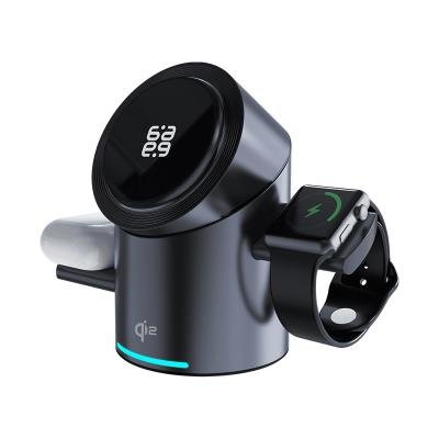 מטען אלחוטי מגנטי 3 ב-1 תומך Qi2 מבית PureGear