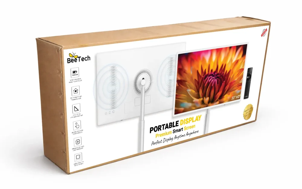 מסך חכם נייד BeeTech "32 - חוויית צפייה חופשית בכל מקום