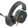 אוזניות גיימינג חוטיות דגם GH-606 מבית XtrikeMe עם מיקרופון ותאורת RGB